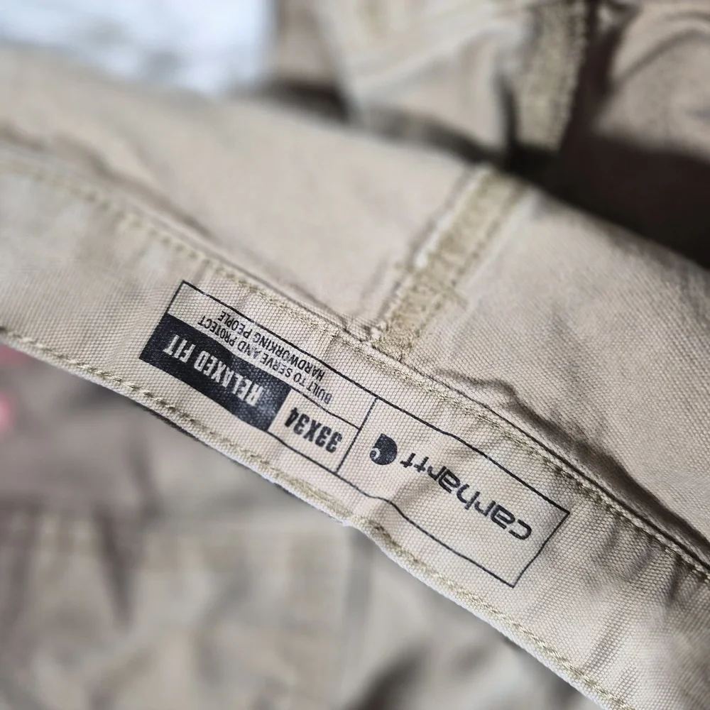 Carhartt Rugged Flex Relaxed Fit Canvas Work Pants Men's 32x30 Tan Workwear